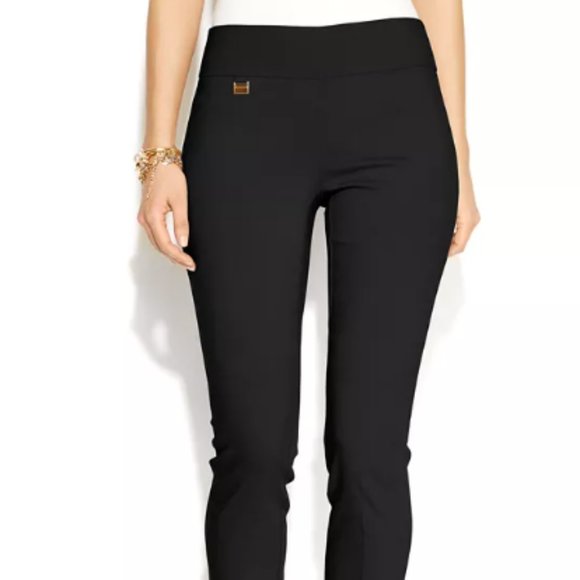 Alfani Pull On Skinny Tummy Control Pant Dark  Navy Blue 14 Petite - Picture 4 of 11